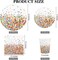 97 Pieces Confetti Sprinkles Tableware Set Disposable Tablecloth Paper Cups Dessert Plates Beverage Napkins for Party Decorations Wedding Birthday Party Favors
